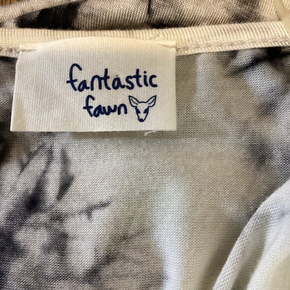 Fantastic Fawn USA BOHO Lagenlook Tie Dye Tunic Tee Top Sz S #313A - Picture 5 of 6